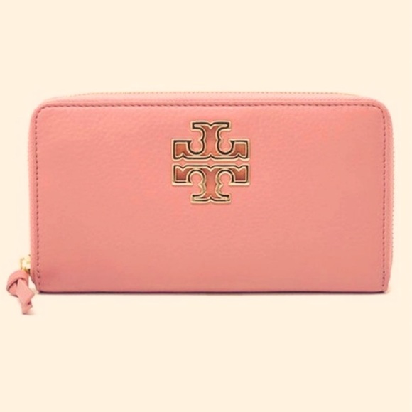 Tory Burch Handbags - Tory Burch Britten Continental Zip Wallet In Pink
Magnolia